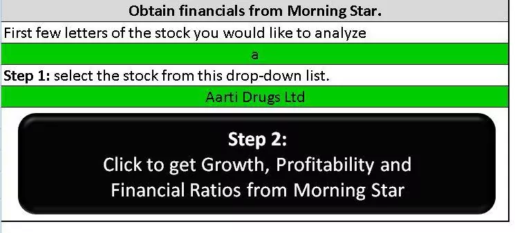 The analysis sheet