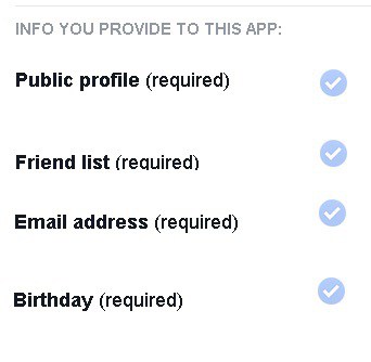 When you click on a FB app, you might get this!