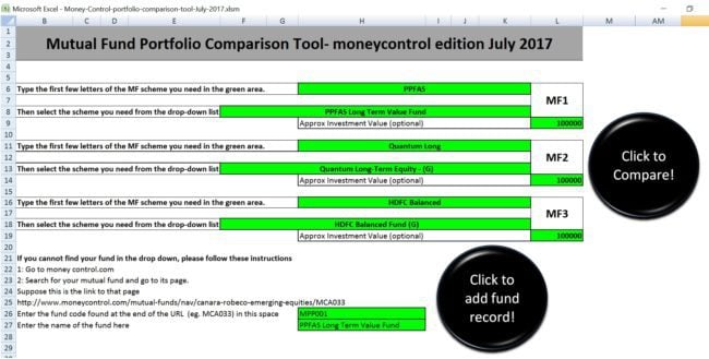 mutual fund compare tool max drawdown