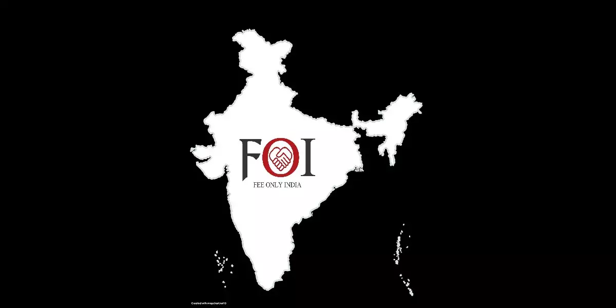 logo of fee only india with India map