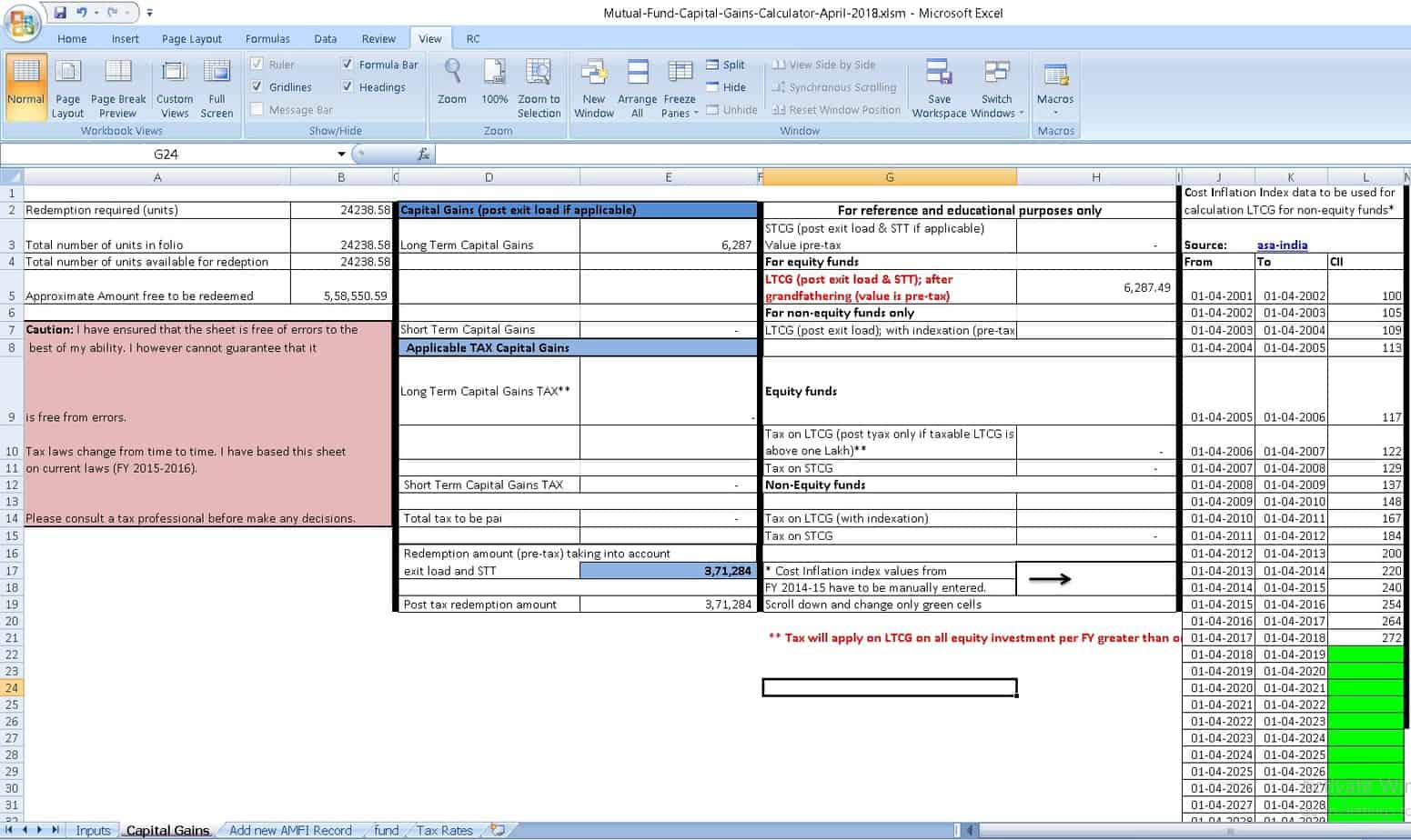Equity-LTCG-tax-with-grandfathering-calculator-screenshot-2