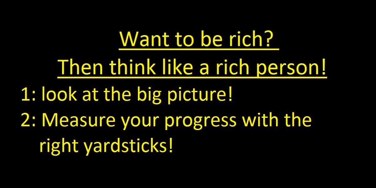 Think rich to be rich