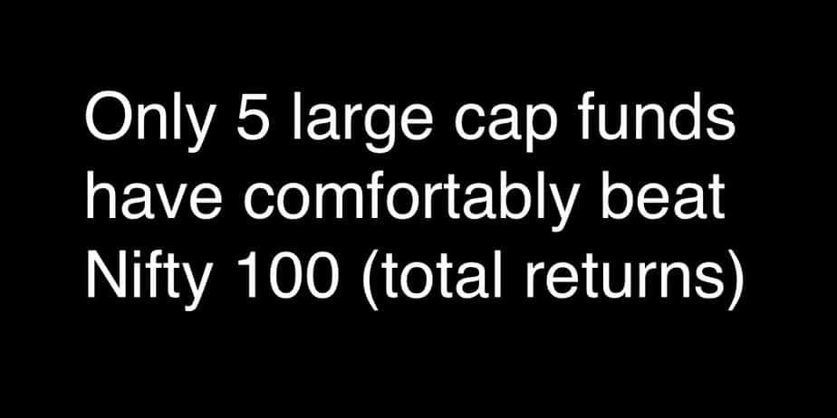 Five Large Cap funds that have comfortably beat Nifty 100