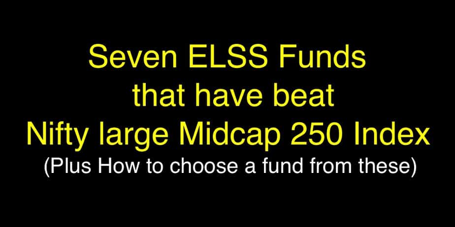 Seven Best ELSS mutual funds for tax saving (80C) in 2019