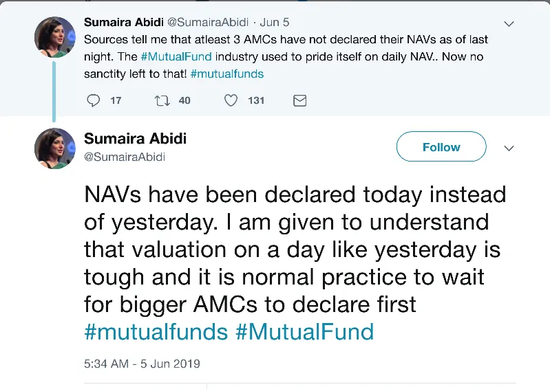 non-declaration of NAV