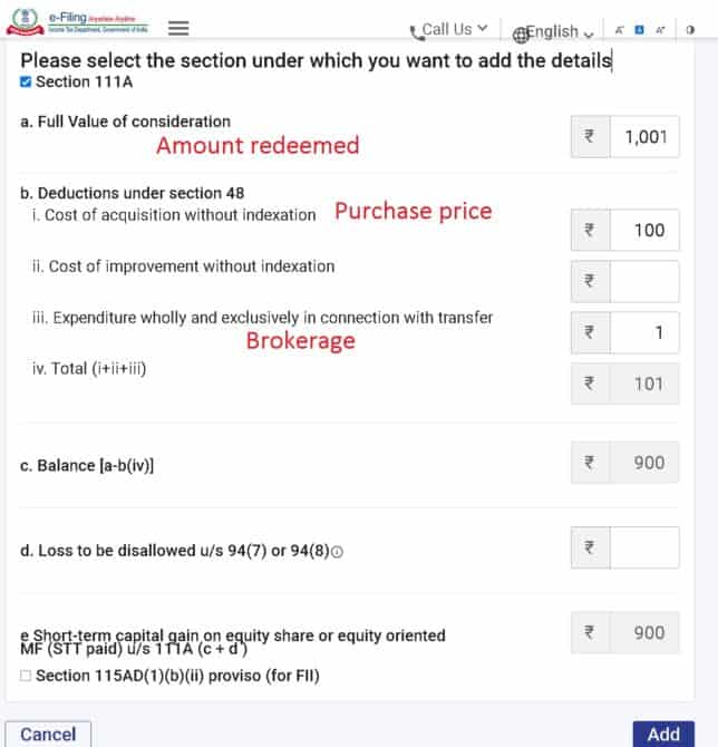 How to use MF capital gains statement for STCG & LTCG entries in ITR2
