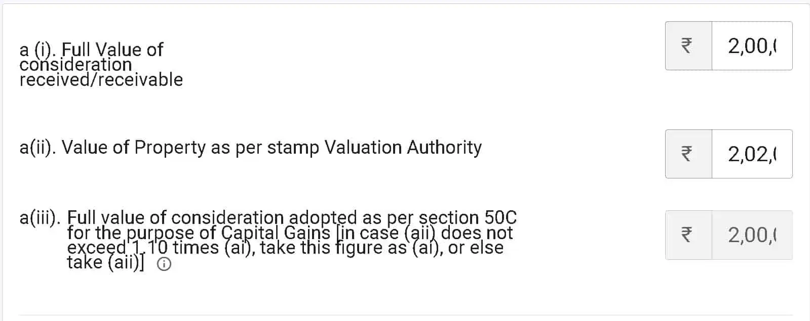 Entering capital gains from sale of property in ITR2 - part 1