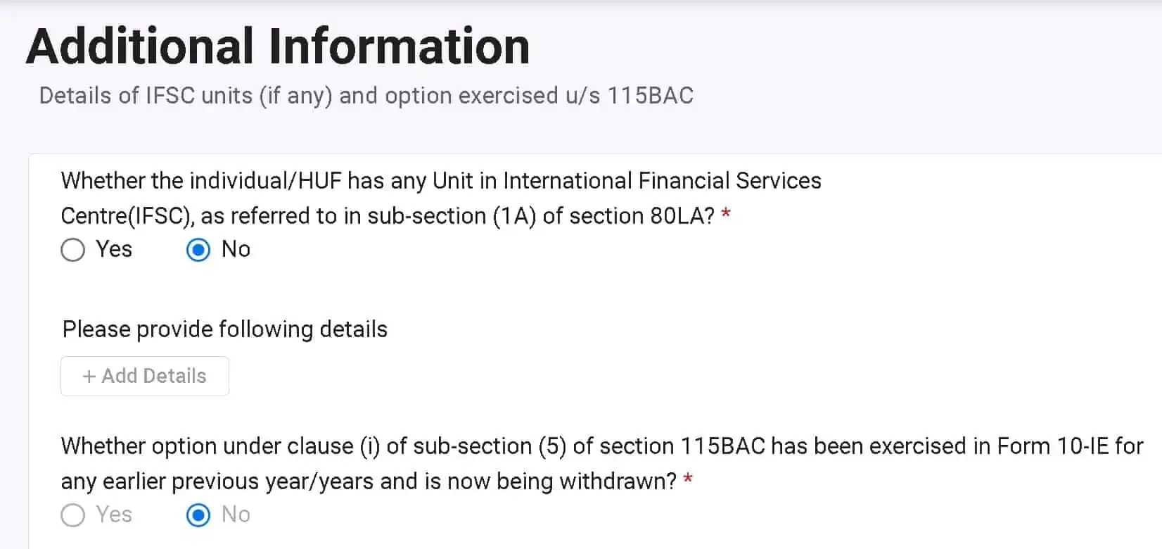 form 10-IE additional information form 10-IE additional information