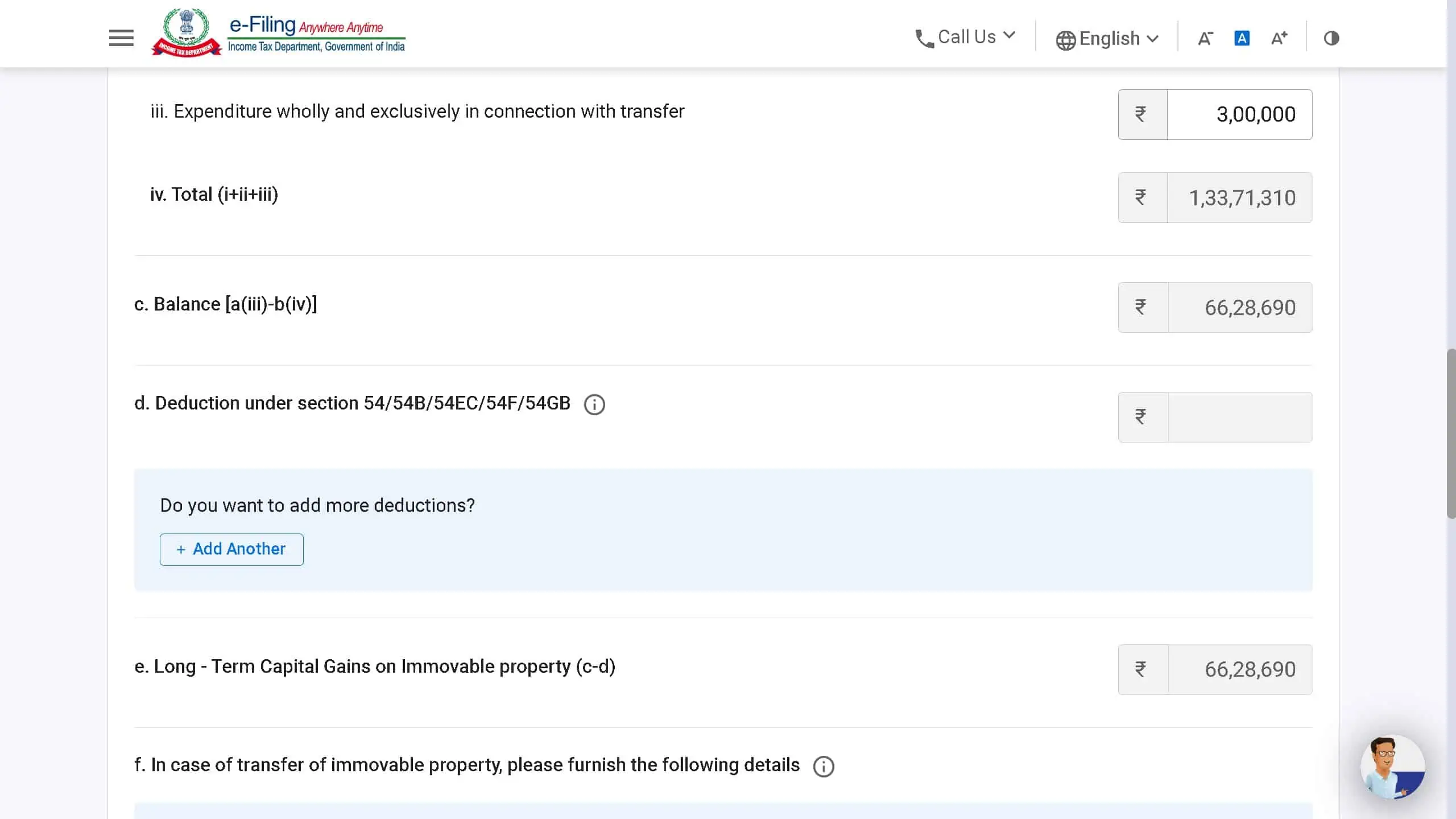 Entering capital gains from the sale of property in ITR2 - part 3
