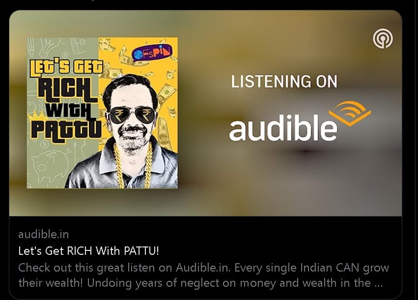 Lets Get Rich with Pattu Audible Cover