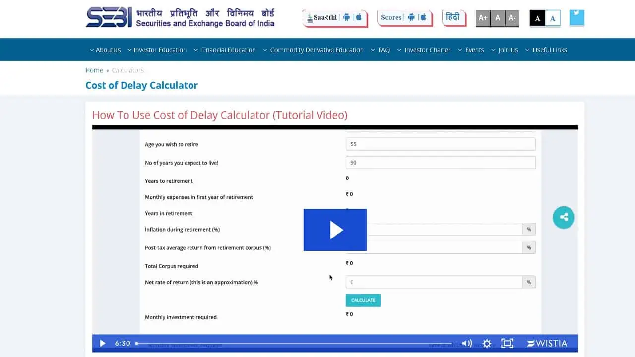 Screenshot of How To Use Cost of Delay Calculator (Tutorial Video)