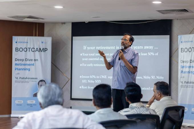 M Pattabiraman discusses retirement planning at the Zerodha Boot Camp Nov 22nd 2025
